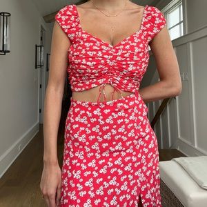 Zara Matching Floral Skirt Set